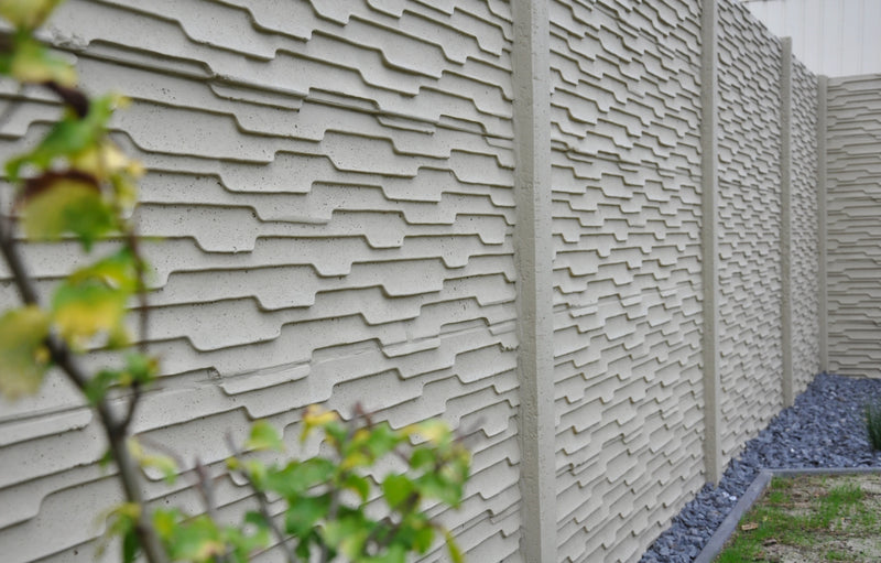 Betonzaun MURANO Natur – Doppelseitig – 120 cm