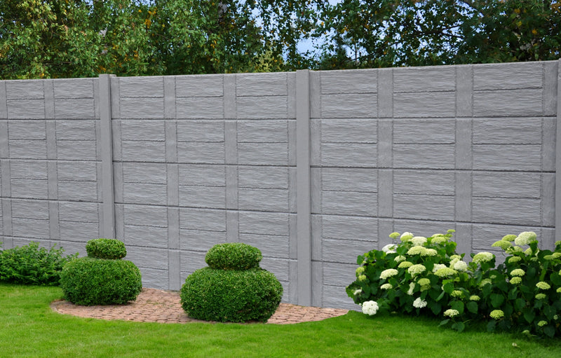 Betonzaun NORDIC Anthrazit – Einseitig – 120 cm