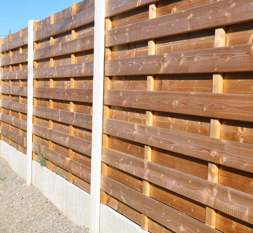 Holzschirm HORIZONTAL GEBOGEN – Vorbehandeltes Kiefernholz