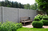 Betonzaun RUSTIQUE Anthrazit – Doppelseitig – 120 cm
