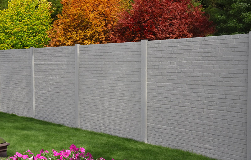 Betonzaun WILDSTONE Anthrazit – Doppelseitig – 200 cm