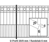 Schmuckzaun TURIN inkl. Pfosten