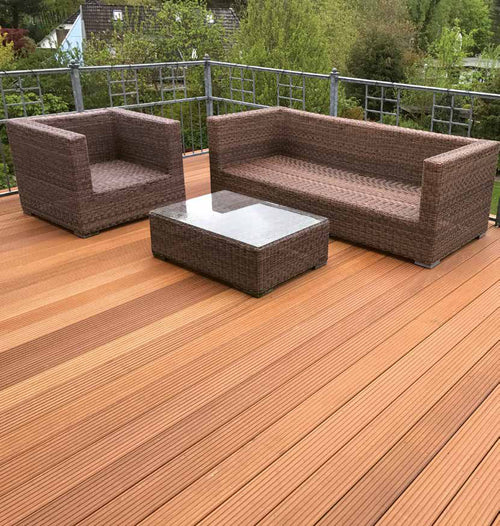 Bangkirai standard + better Terrassendiele - Kombi 45 x 145 mm