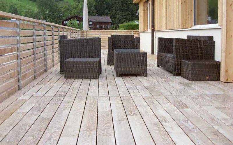 Robine KD keilgezinkt Terrassendiele - glatt 23 x 118 mm