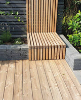 Thermo-Kiefer Terrassendiele - glatt gebürstet 26 x 140 mm