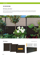 WPC-Füllungen (Mix & Match) - Anthrazit Breit/Anthrazit 180 x 174 cm