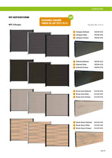 WPC-Füllungen (Mix & Match) - Anthrazit/Anthrazit 180 x 174 cm, Anthrazit/Silber 180 x 174 cm