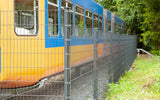 Eck-Zaunpfosten Typ A - mit Flacheisenleiste